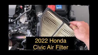 2022 Honda Civic Air Filter Change [upl. by Amesari598]