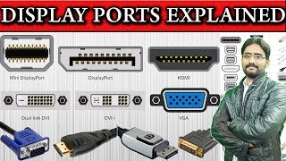 Difference Between RCA VGA DVI HDMI DISPLAYPORT and THUNDERBOLT Detail Explained in UrduHindi [upl. by Notreb505]