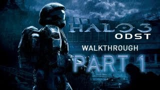 Halo 3 ODST  Walkthrough Part 1 Mission 1 PREPARE TO DROP  THE BEGINNING  WCommentary [upl. by Cyrill450]