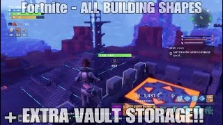 Fortnite  Advanced Building ampamp Extra Vault Spaces STW [upl. by Aihtenak]