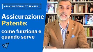 Assicurazione Patente come funziona [upl. by Beesley]