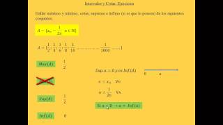 Ejercicios 3 y 4 de Intervalos Supremo Infimo Maximo y Minimos  CBC  UBA [upl. by Eannaj]