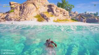 Shipwreck LOOT CAVE  Assassins Creed Odyssey Alekto Shipwreck  Pirate Island [upl. by Ordnazil]