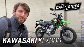 Supermoto or Dual Sport Which 2021 Kawasaki KLX300 is for you  Daily Rider [upl. by Surazal903]