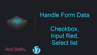 React tutorial for beginners 17 Handle Form  checkbox  input field  select [upl. by Stieglitz]