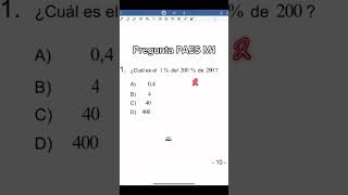 ✅Resolvamos este ejercicio de porcentajes para la paes de matemáticas [upl. by Rayford]