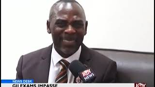 GIJ Exams Impasse  News Desk on JoyNews 31218 [upl. by Nadaha]