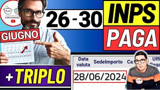 Inps PAGA 26  30 GIUGNO ➜ ANTICIPO DATE PAGAMENTI ASSEGNO DI INCLUSIONE ASSEGNO UNICO BONUS SFL [upl. by Tichonn187]