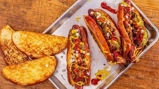 How To Make ChiliCheese Dogs By Rachael [upl. by Bow]