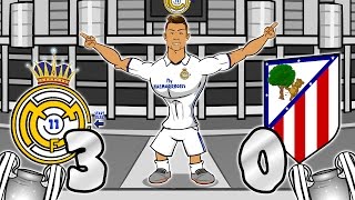 30 Real Madrid vs Atletico Madrid  RONALDO HATTRICK UEFA Champions League SemiFinal Parody [upl. by Ranna]