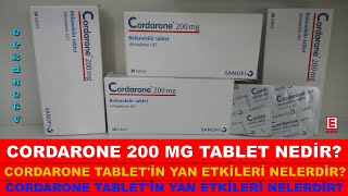 Cordarone 200 Mg Tablet Nedir Cordarone Tabletin Yan Etkileri NelerdirCordarone Nasıl Kullanılır [upl. by Shields]