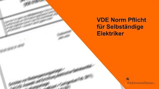 VDE Norm Pflicht Werkstattausrüstung für Selbständige Elektriker [upl. by Nnahoj]