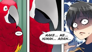 My parrot starts talking and one day quotI want to be a human againquot Manga Dub [upl. by Dnalyram]