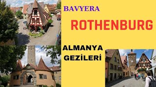 ROTHENBURG OB DER TAUBER BAVYERA romantikyol rothenburg masalşehri [upl. by Aohsoj]