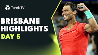 Nadal Faces Kubler Dimitrov amp Hijikata Also Feature  Brisbane 2024 Day 5 Highlights [upl. by Ecirtnom]