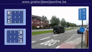 GRATIS RIJBEWIJS ONLINE 2 Rijbewijs B  OPENBARE WEG  RIJSTROKEN [upl. by Honeywell]