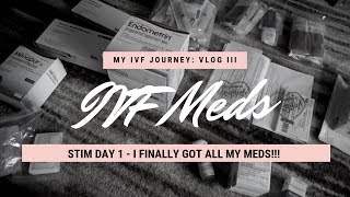 MY IVF Journey VLOG III  Organizing My IVF Meds for STIM Day 1 [upl. by Eseilana]