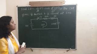 Initial conditions for series RLC circuit example [upl. by Uriel]