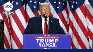 FULL SPEECH Trump declares victory in 2024 presidential election [upl. by Akima383]