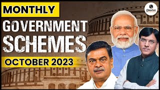 Important Government Scheme in NEWS  October 2023  UPSC Prelims 2024  OnlyIAS [upl. by Kassia]