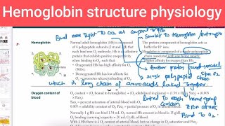 Hemoglobin structure physiology Respiratory 27  First Aid USMLE Step 1 in UrduHindi [upl. by Hagood]