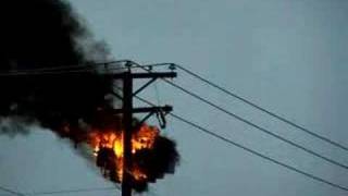 Grand Prairie Texas Power Line Fire Transformer Fire [upl. by Ric]