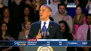 President Obama 2012 Victory Speech CSPAN [upl. by Darin]