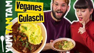 Veganes Gulasch  Weihnachtsessen  yumtamtam [upl. by Dennet520]