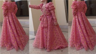 How To Make Princess Maxi Long Baby Frock [upl. by Burns]