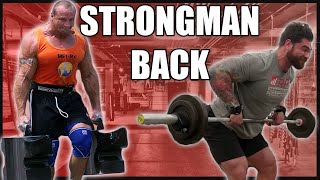 Best exercises to build a BIG upper back for STRONGMAN training [upl. by Sterner]