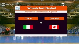 1082018 ITALIA vs CANADA 1° e 2° periodo [upl. by Irrac]