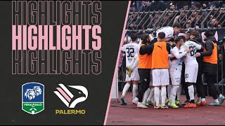 FeralpisalòPalermo 12  HIGHLIGHTS 24ª giornata Serie B 2324 [upl. by Haet543]