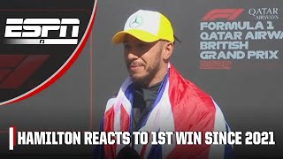 Lewis Hamilton forever grateful to Mercedes after emotional win  ESPN F1 [upl. by Letsyrk]