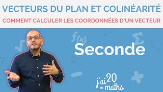 Comment calculer les coordonnées d’un vecteur  Vecteurs du plan et colinéarité  Seconde [upl. by Levon846]