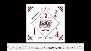 SWING GUITARS  play Django Reinhardt on jazz clarinet Bb music score [upl. by Aramo212]