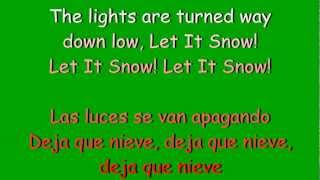 Glee  Let it snow lyrics amp traduccion en español [upl. by Solenne]