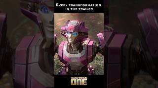 every transformation in the Transformers One trailer shorts [upl. by Rizas349]