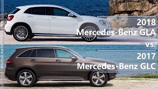 2018 Mercedes GLA vs 2017 Mercedes GLC technical comparison [upl. by Maitund]