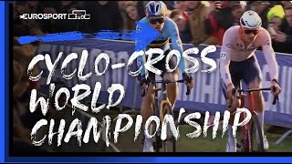 A duel for the ages  2023 UCI CycloCross World Championship  Mens Elite  Highlights Eurosport [upl. by Anayhd]