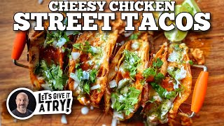 Cheesy Chicken Street Tacos  Blackstone Griddles [upl. by Icak]