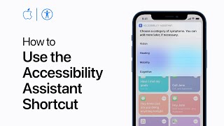 How to use the Accessibility Assistant shortcut on iPhone iPad and iPod touch — Apple Support [upl. by Rotow9]