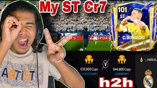 MY ST CR7 PASSING GOAL 🔥😱  EA Sports Fc Mobile 24  H2H football match [upl. by Felipe]