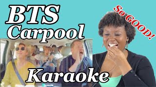 🔥BTS Carpool Karaoke Reaction🔥 So FREAKING Funny  BTS REACTION VIDEO  Drew Nation [upl. by Edrea]