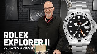 NEW Rolex Explorer II Ref 226570 vs 216570 Review  SwissWatchExpo [upl. by Shumway]