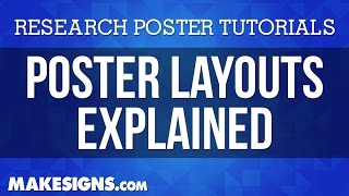 Poster Layout  The Best Layout Tips For Your Research Poster [upl. by Norabel]