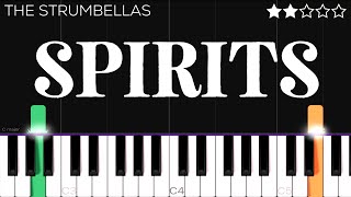 The Strumbellas  Spirits  EASY Piano Tutorial [upl. by Azer364]