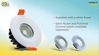 Integral LED Integrated Fire Rated IP65 Dimmable Colour Switching CCT Downlight [upl. by Airotel672]