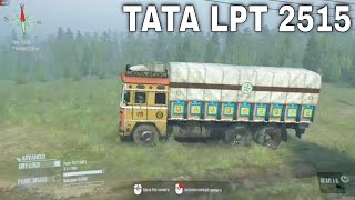 Spintires Mudrunner  TATA LPT 2515 Truck in meshera map [upl. by Adriell]