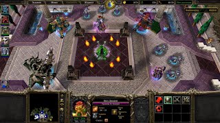 ILLIDANS NAGAS🔥amp 12 HEROES VS ARCHIMONDE💥KILJAEDEN amp BURNING LEGION🥶Undead 08 MOD Map Warcraft 3 [upl. by Letrice]