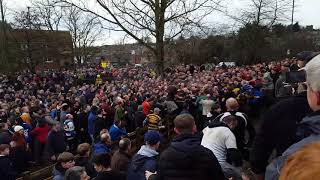 Shrovetide Football Ashbourne 2018  14 [upl. by Airenahs]